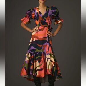 Hutch Corina Wrap Midi Dress